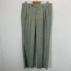 90s/vintage/スラックス/ライトグリーン/PLAYBOY/刺繍/ワイド