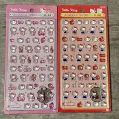【正規品】ボンボンドロップシール mini ハローキティ 赤・ピンク セット