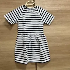 PETIT BATEAU ストライプ 半袖ワンピース 116cm