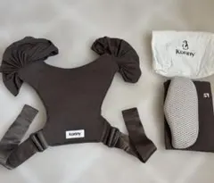 Konny 抱っこ紐　フレックス　モカ　コニー　ヘッドサポート付　M-4XL