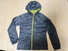 PUMA ウインドブレーカー フード付き グレー ライムのサムネイル