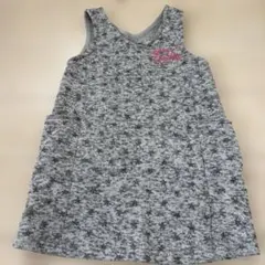 ノースリーブグレー系ワンピース