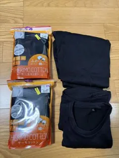 まとめ売り4点　ワークマン　インナー　サーモマックス＆サーモコットン 黒