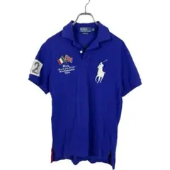 POLO ポロラルフローレン　ビッグポニー　メンズ　半袖ポロシャツ　ブルー