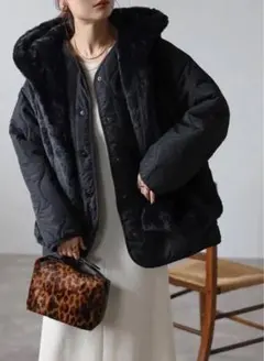 マルチwayフーディーファーベストXキルティングコートセット[on129]