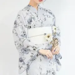 【美品セット】soubien ホンコンマダム　浴衣　帯　パール帯締め　小物 美品セット】soubien ホンコンマダム 浴衣 帯 パール帯締め 小物