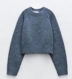 ◆ZARA クロップドコージーニットセーター