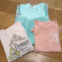 ［130］ラプンツェル フリル袖 Tシャツ 他ワンピース　女の子　まとめ売り