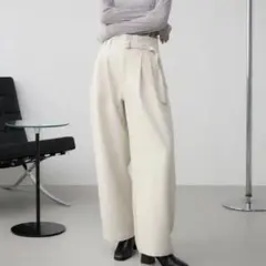 AZUL by MOUSSY ベルトタックワイドパンツ