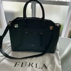 美品☆FURLA フルラ ムゲット2wayショルダーバッグ ハンドバッグ☆241 