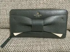 kate spade リボン付き長財布 黒