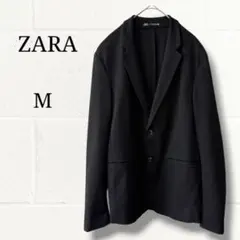 【ZARA】ザラ コンフォートジャケット テーラード ストレッチ 黒 Mのサムネイル