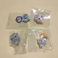 ぷくぷくあわわちゃん　めじるしチャーム　4個セット