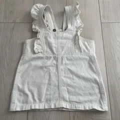 マーキーズ　フリル　ホワイトサロペット