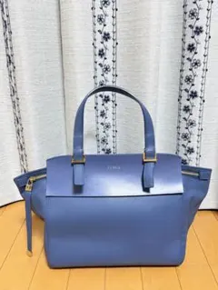 Laura Felice トートバッグ 青 オレンジ - メルカリ