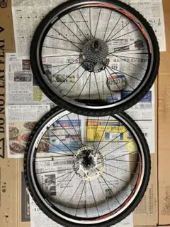 【送料込み】Jamis 26インチ前後完組ホイール ディスク前後、スプロケ付き メルカリ