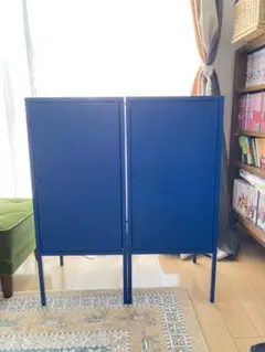 IKEA イケア LIXHULT リックスフルト キャビネット ブルー 青色 IKEA イケア LIXHULT リックスフルト キャビネット ブルー 青色