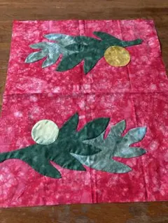 【ハンドメイド】ハワイアンキルト アップリケ途中