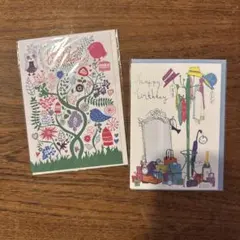 バースデーカード と封筒　2セット