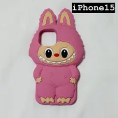 ラブブ　ピンク　iPhone 15