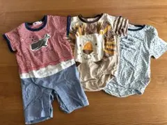 ロンパース 3枚 80cm キッズ　Bebe バースデイ