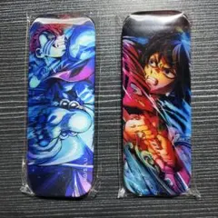 鬼滅の刃 WEBSHOPくじ C賞 ロング缶バッジ 猗窩座＆冨岡義勇