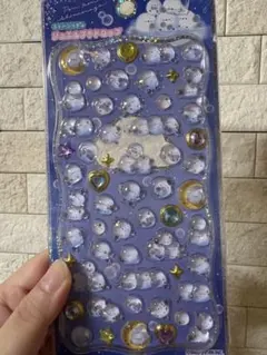 ジュエルプチドロップ　シマエナガ　シール　ストーン付き