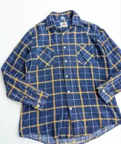 カラーリング◎ 70's Dickies print flannel shirt