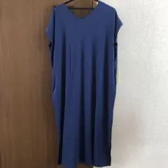 ノースリーブワンピース マキシ丈 レディース Vネック ゆったり 体型カバー