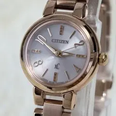 美品 稼動　CITIZEN XC シチズン　腕時計 ピンクゴールド　電波ソーラー