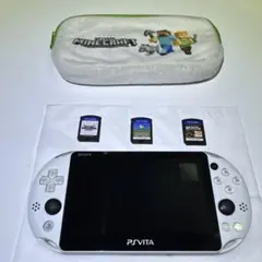 PS Vita 本体 (Minecraft仕様)ケース付き