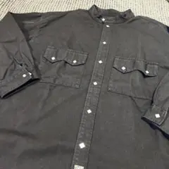 22SS Sサイズ テンダーロイン チェック ネルシャツ ハイネック ブルー 