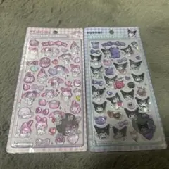 マイメロ　クロミ　ボンボンドロップシール　2枚セット