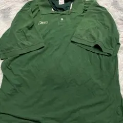 リーボック　Reebok ポロシャツ　usa グリーン　ビック　半袖　90s