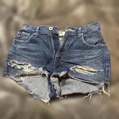 BACKRIPEED デニムショートパンツ （ブルー）　ジェイダ　GYDA