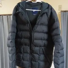 NIKE フード付き ブラック ダウンジャケット