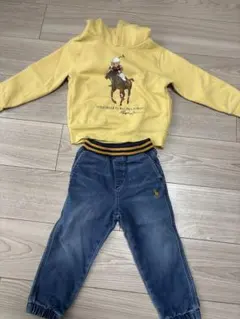Ralph Lauren Polo Bear パーカーとデニムパンツセット