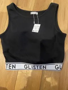 INGNI ブラック リブタンクトップ Mサイズ　カップ付き