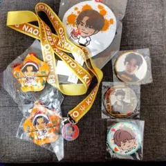 NAOTO 缶バッチ ネックストラップ キーホルダー グッズセット