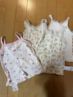 タンクトップ・キャミソール 4枚セット　花柄　ミモザ