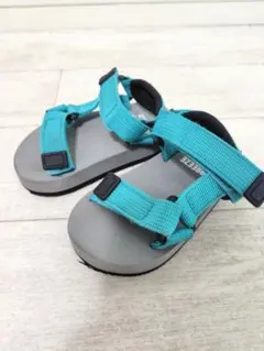 BREEZE キッズサンダル 15cm ターコイズブルーのサムネイル