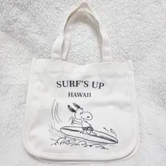 スヌーピー ハンド バッグ ランチ トート 白 お弁当 入れ PEANUTS