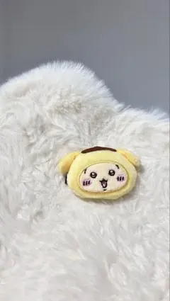 ちいかわサンリオコラボ うさぎポムポムプリン ヘアクリップ