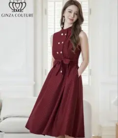 ERUKEI GINZA COUTURE ワインレッド・ドレス　キャバクラのサムネイル