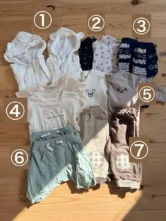 80cm ベビー服 まとめ売り 7セット 双子