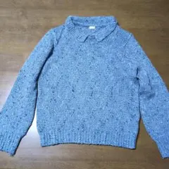 GU ニット 長袖セーター 襟付きMサイズ