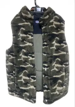 迷彩柄 チャンピオン ダウンベスト リバーシブル
