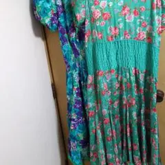 2日までdiane freis2点セットグリーン