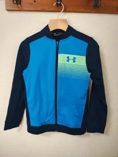 USED★Under Armour ジャージ 青/緑 ストライプ★⑥-20