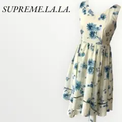SUPREME.LA.LA.シュープリームララ 花柄 ノースリーブワンピース Mのサムネイル